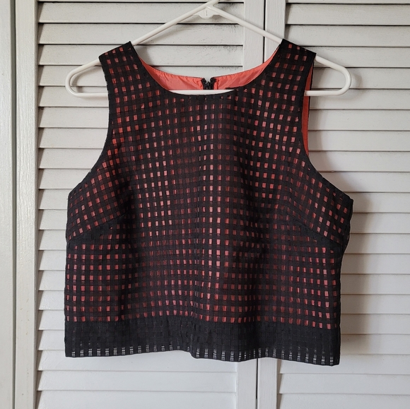 IVANKA TRUMP Cropped Tank Blouse, Size 8 - Picture 2 of 11